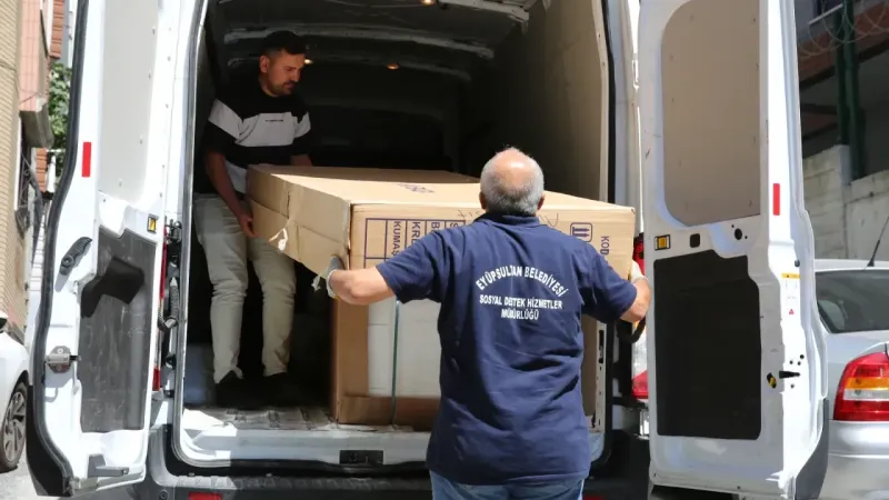 İhtiyaç sahibi ailelere sıfır ev eşyası desteği