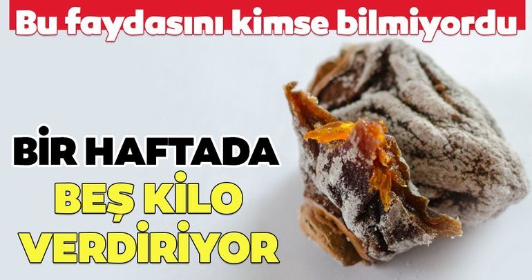 Bir haftada 5 kiloya kadar vermek mümkün! İşte süper besin…
