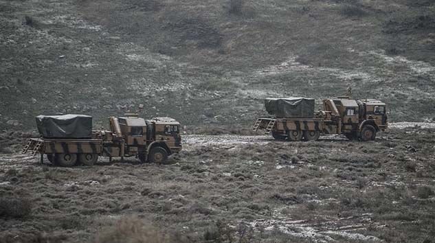 Çok namlulu roketatarlar Suriye sınırına konuşlandırıldı