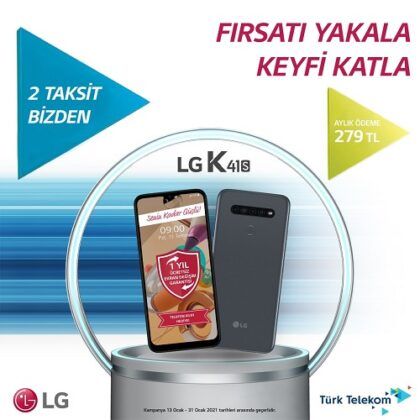Akıllı Telefon Alacaklara LG’den Muhteşem   LG K41s Kampanyası