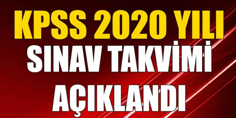 KPSS takvimi açıklandı