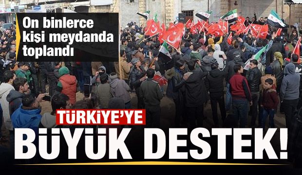 Türkiye’ye destek gösterisi