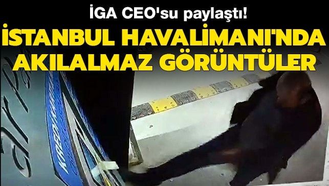 İstanbul Havalimanı’nda akılalmaz görüntüler