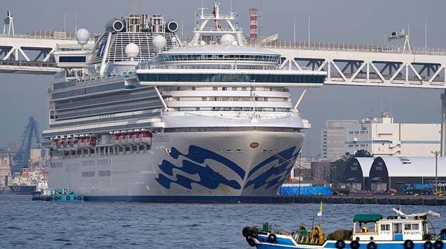 Japonya’da karantinadaki gemide 70 kişide daha virüs tespit edildi
