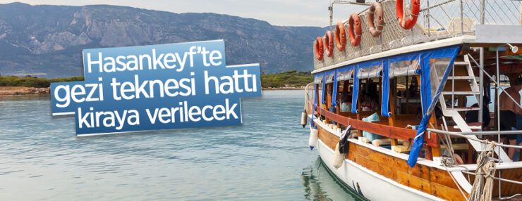 Gezi teknesi hattı kiraya verilecektir