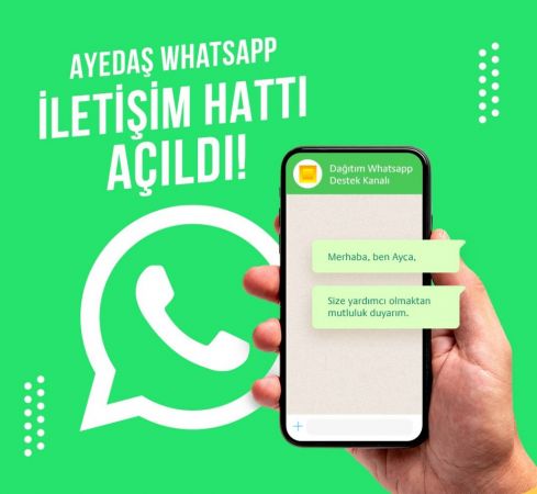 Ayedaş WhatsApp Destek Hattı Devrede