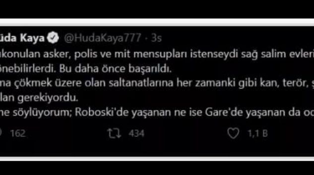 Hüda Kaya ve Ömer Faruk Gergerlioğlu tarafından yapılan “Haince”paylaşımlara soruşturma