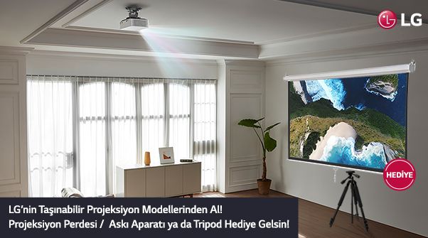 LG’nin Taşınabilir Projektörlerinden Al Hediyeni Kap!