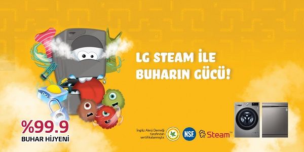 LG Buharlı Çamaşır Makinesi ile Mikropları Öldür, Hediyeyi Kazan