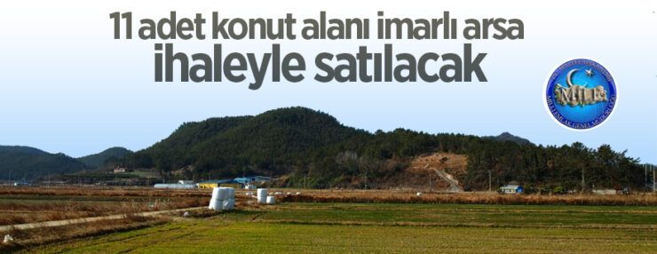 Konya Çumra’da 11 adet konut alanı imarlı arsa ihaleyle satılacak