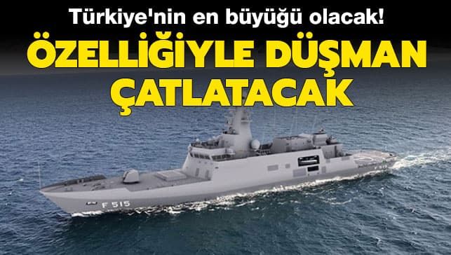 Milli fırkateyn projesi hızla devam ediyor