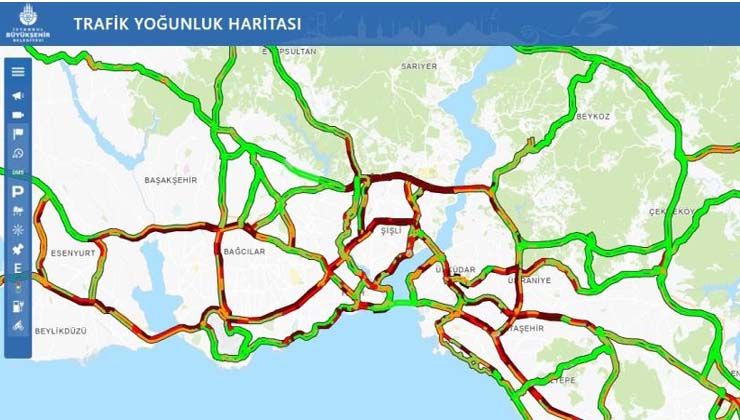 İstanbul’da trafik yoğunluğu yüzde 78’lere çıktı