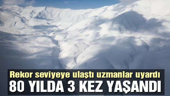 Van’da kar rekoru 80 yılda 3 kez yaşandı