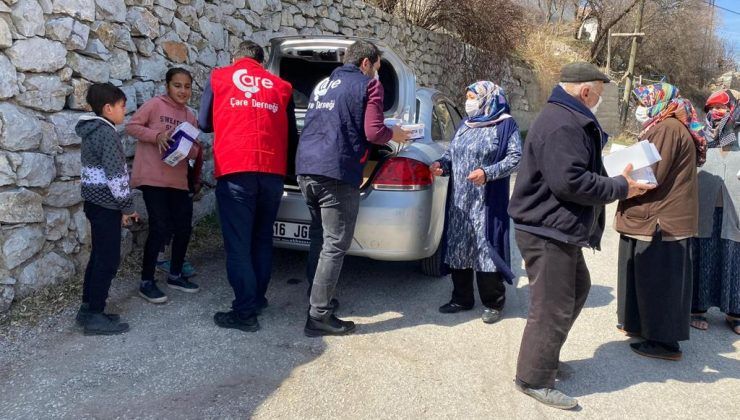 Ankara’da 40 Aileye Hijyen Paketi ve Gıda Yardımları