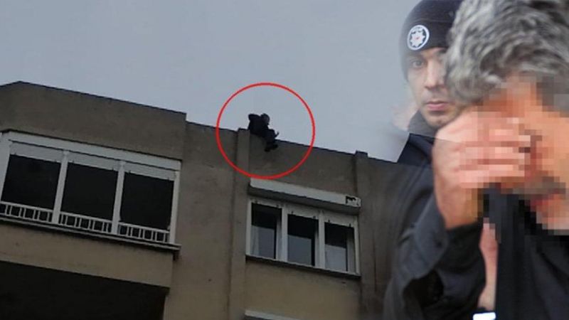 Tuvaleti alamayınca çatıya çıktı