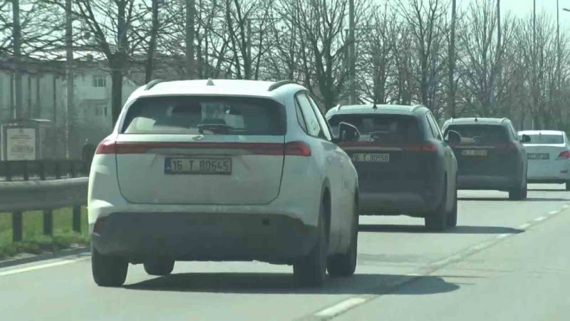 Togg Bursa yollarında böyle görüntülendi Togg Bursa yollarında böyle görüntülendi