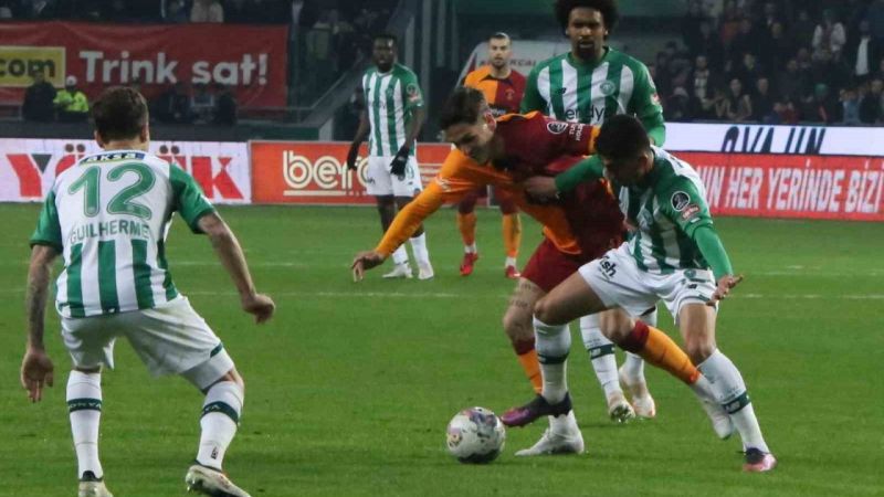 Galatasaray'ın serisi Konya'da sona erdi