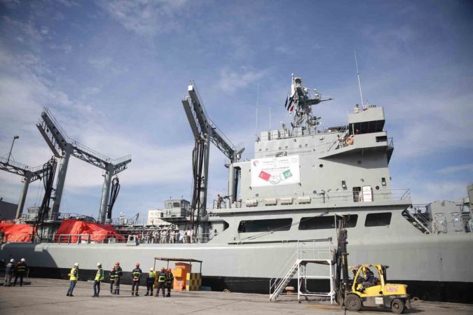 Pakistan’ın ilk yardım gemisi Mersin’e geldi Pakistan’ın ilk yardım gemisi Mersin’e geldi