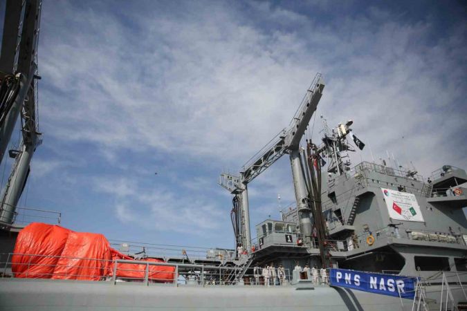 Pakistan’ın ilk yardım gemisi Mersin’e geldi Pakistan’ın ilk yardım gemisi Mersin’e geldi