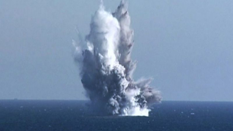Kuzey Kore insansız su altı nükleer saldırı aracını test etti