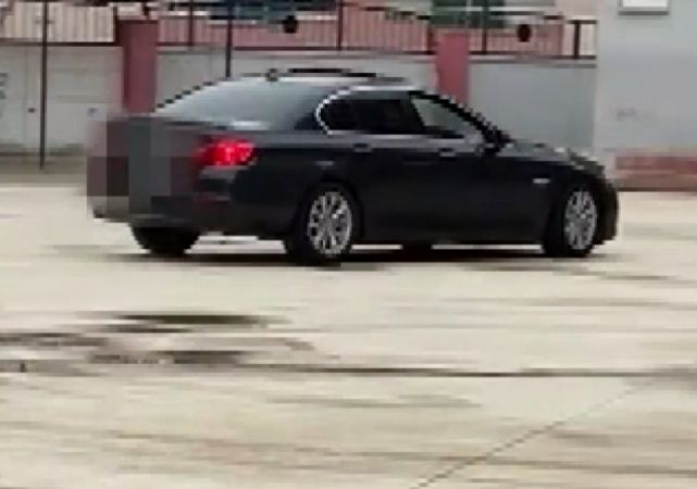 Okul bahçesinde drift atan sürücüye 36 bin 722 lira ceza Okul bahçesinde drift atan sürücüye 36 bin 722 lira ceza