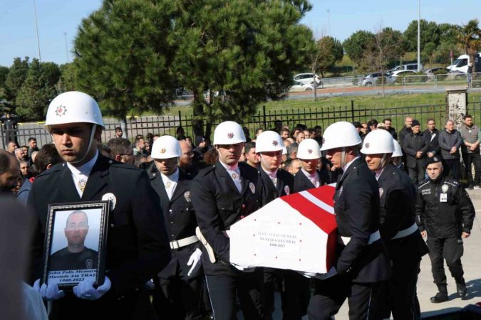 Samsun’da şehit polis Mustafa Ata Traş için tören