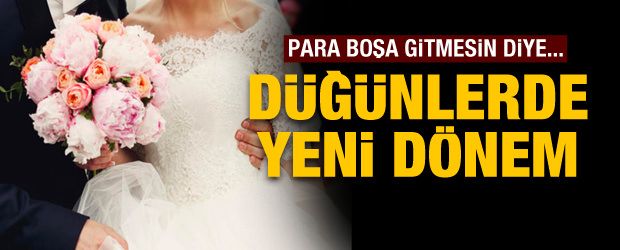 Düğünlere de sigorta dönemi başladı!
