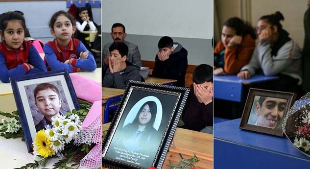 Depremde kaybettikleri arkadaşlarını unutmadılar