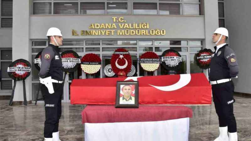 Şehit düşen polis memuru Musa Keskin için tören 