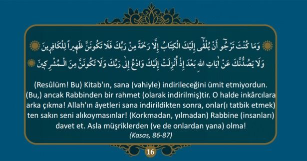 Kuran-ı Kerim’de Hz. Muhammed (S.A.V)’i anlatan 40 ayet