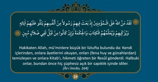 Kuran-ı Kerim’de Hz. Muhammed (S.A.V)’i anlatan 40 ayet
