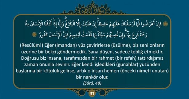 Kuran-ı Kerim’de Hz. Muhammed (S.A.V)’i anlatan 40 ayet