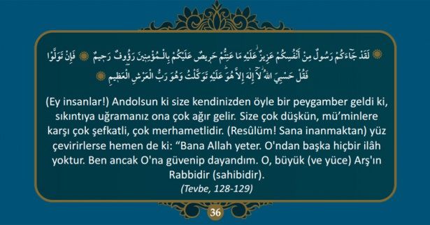 Kuran-ı Kerim’de Hz. Muhammed (S.A.V)’i anlatan 40 ayet