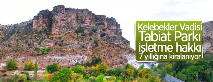 Kelebekler Vadisi Tabiat Parkı işletme hakkı 7 yıl süreyle kiraya verilecek