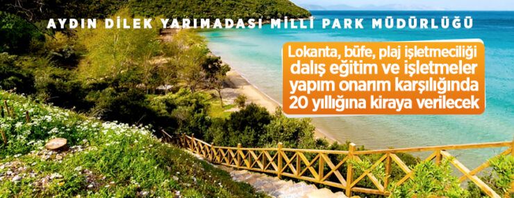 Lokanta, büfe, plaj işletmeciliği ile dalış eğitim ve MSS merkezi işletmeciliği yapım onarım karşılığında 20 yıllığına kiraya verilecektir