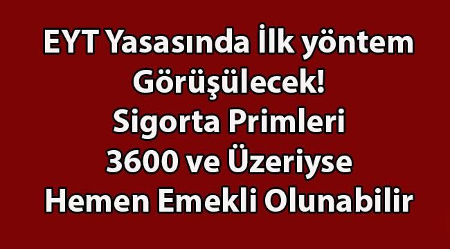 3600 Günden Hemen Emeklilik