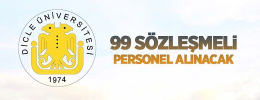 Dicle Üniversitesi 99 sözleşmeli personel alıyor