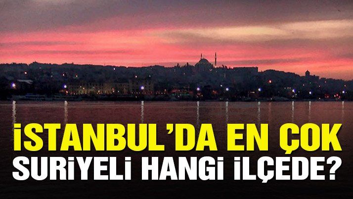 İstanbul’da en çok Suriyeli hangi ilçede?