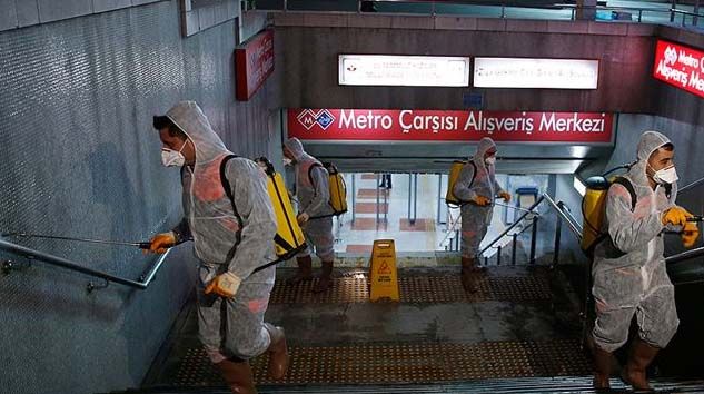 Metrolarda virüs temizliği