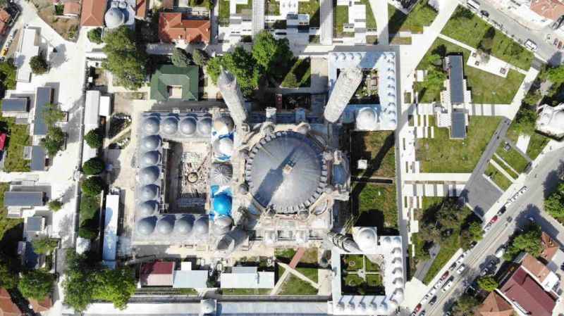 Edirne Selimiye’de restorasyon sürüyor Edirne Selimiye’de restorasyon sürüyor