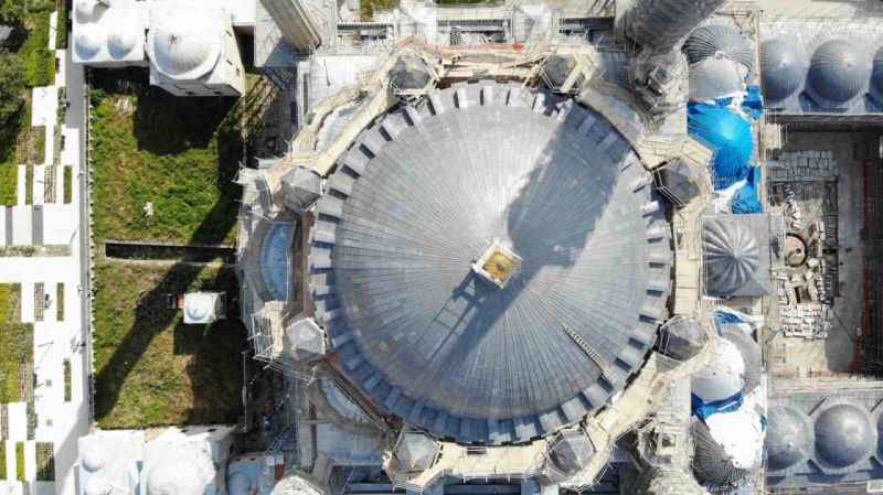 Edirne Selimiye’de restorasyon sürüyor Edirne Selimiye’de restorasyon sürüyor