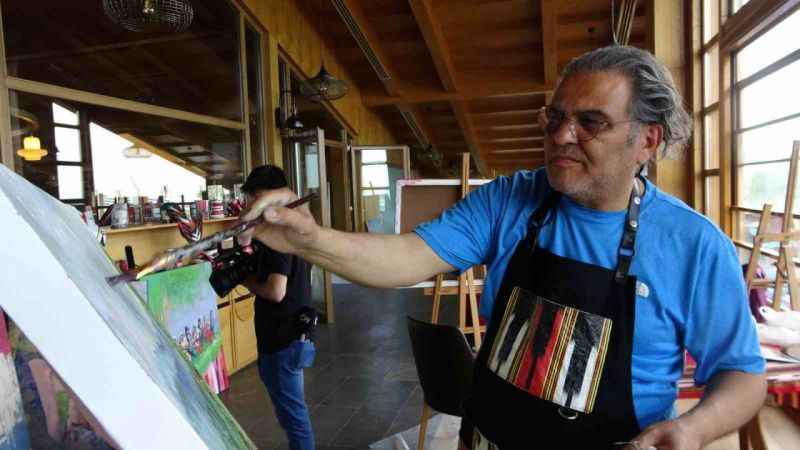 Ressamlar Rize’yi tuvallerine yansıttı Ressamlar Rize’yi tuvallerine yansıttı
