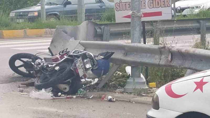 70 yaşındaki motosiklet sürücüsü Nail Çelik hayatını kaybetti