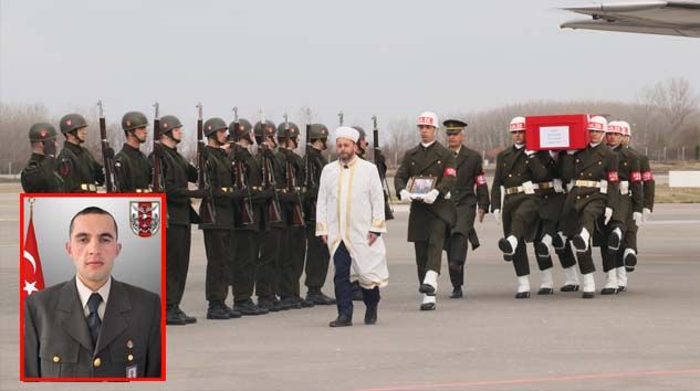 Şehit Uzman Onbaşı Şükrü Elibol’un naaşı Samsun’a getirildi