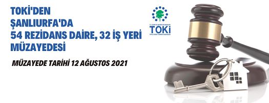 Şanlıurfa’da satılık 54 rezidans daire ve 32 iş yeri