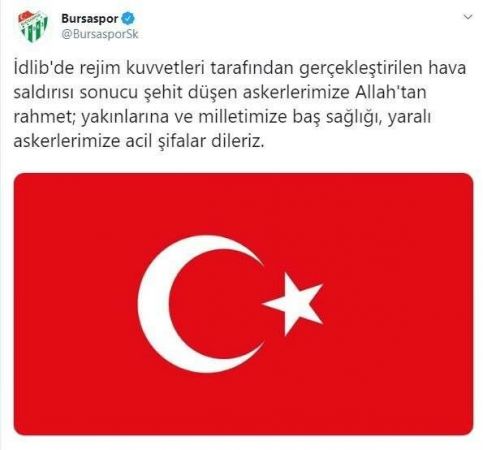 Türk spor kulüpleri Mehmetçiklerimizin yanında