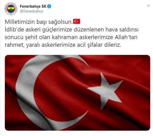Türk spor kulüpleri Mehmetçiklerimizin yanında
