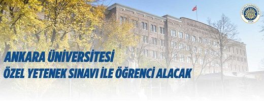 Özel yetenek sınavı ile öğrenci alınacaktır