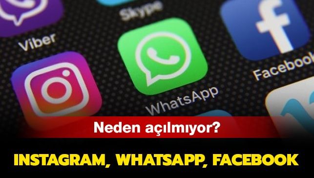 Son dakika Instagram, Whatsapp, Facebook çöktü mü?