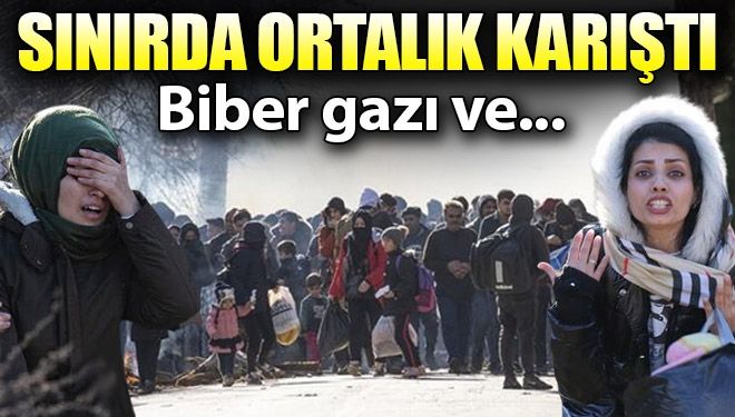 Sınırda dehşet anları!